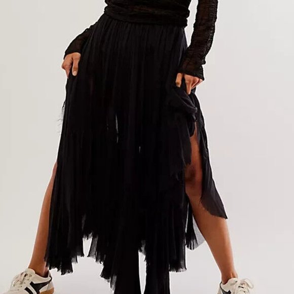 Free People Dresses & Skirts - Free People Fp One Clover Skirt Asymmetrical Black New S